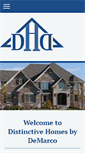 Mobile Screenshot of distinctivehomesbydemarco.com
